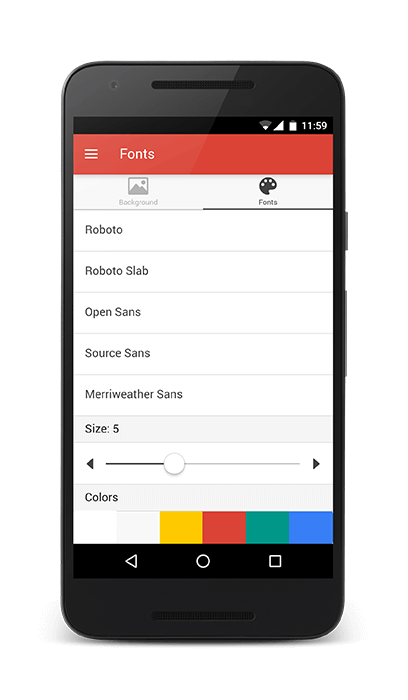 Font styles