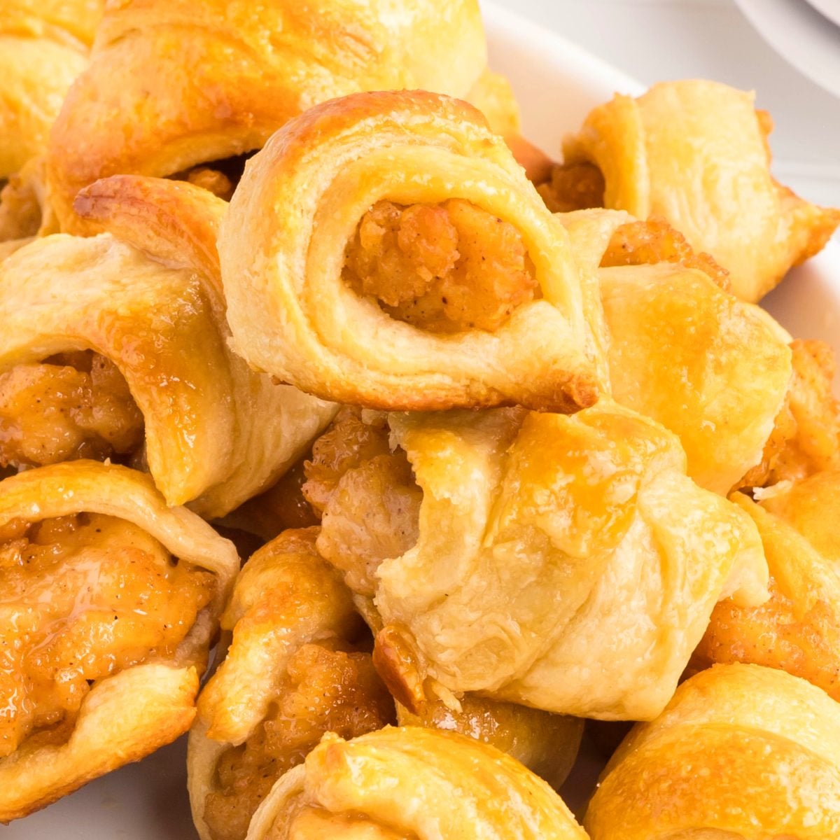 A pile of Chicks in a Blanket.